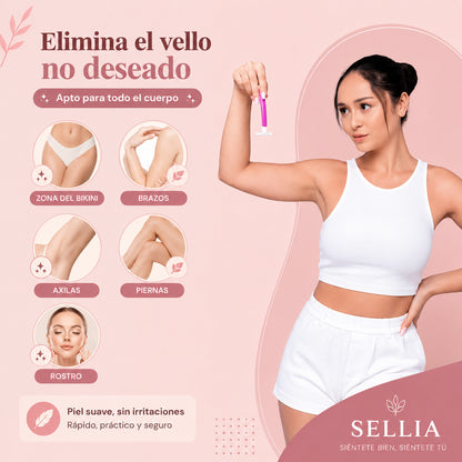 Sellia Glow – Afeitadora Corporal 2 en 1