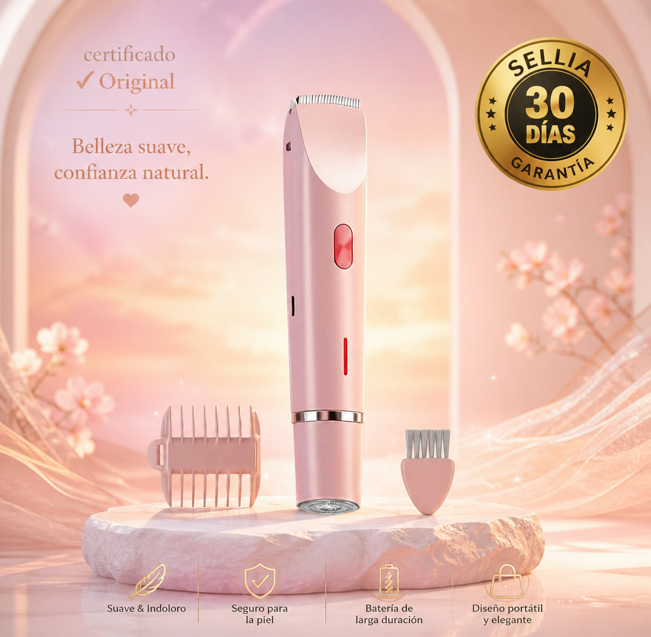 Sellia Glow – Afeitadora Corporal 2 en 1